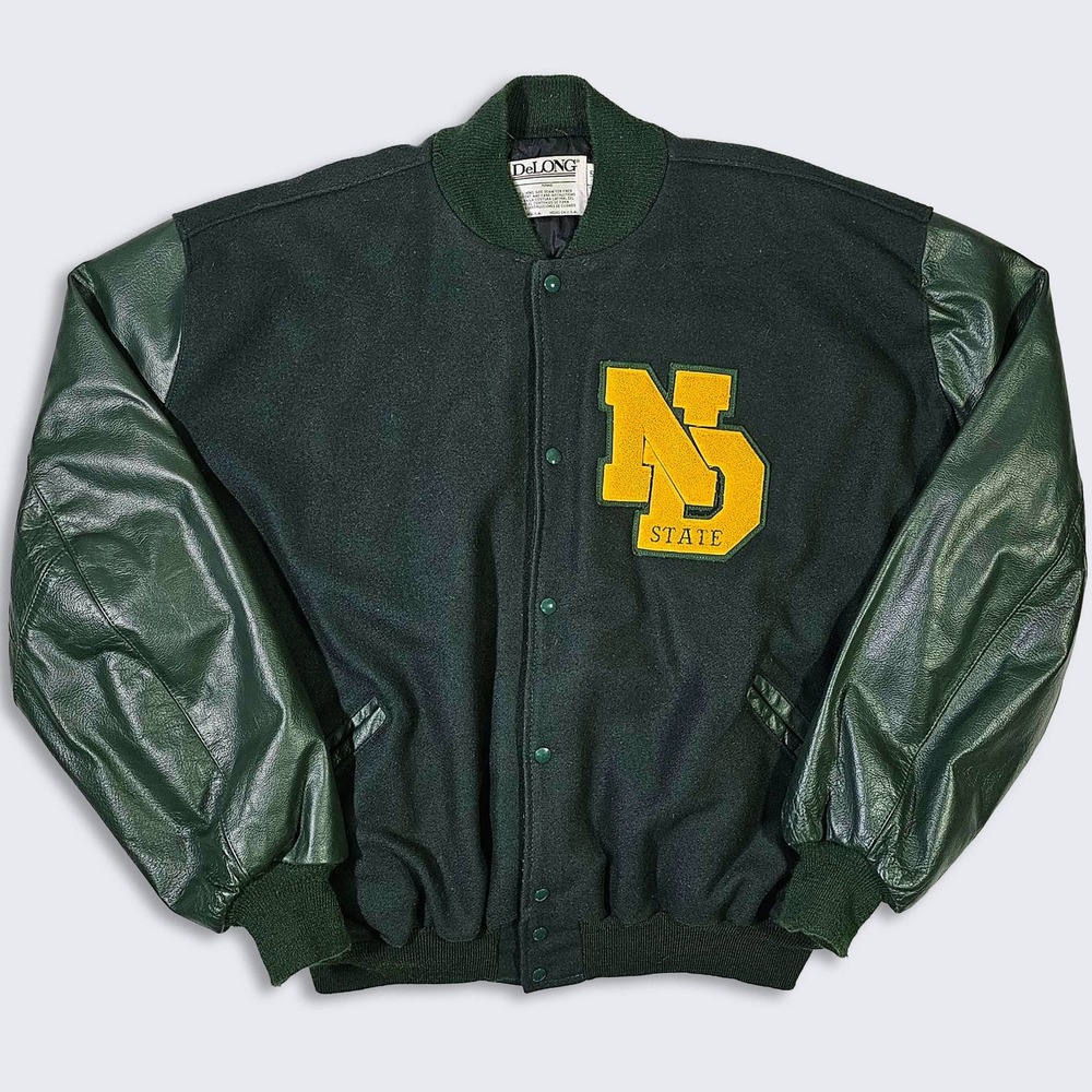 North Dakota State Bison Vintage 90s DeLong Varsity Jacket